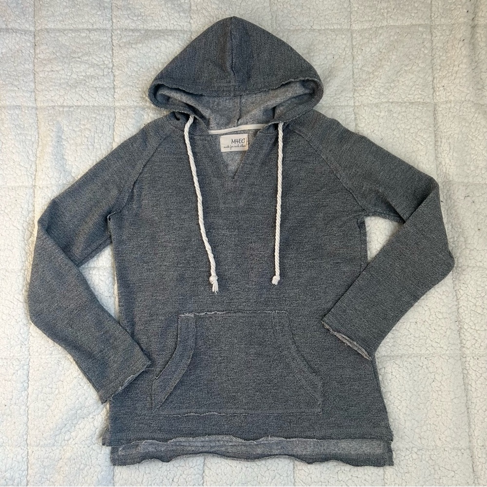 M4EO Gray Relaxed Comfy Hoodie